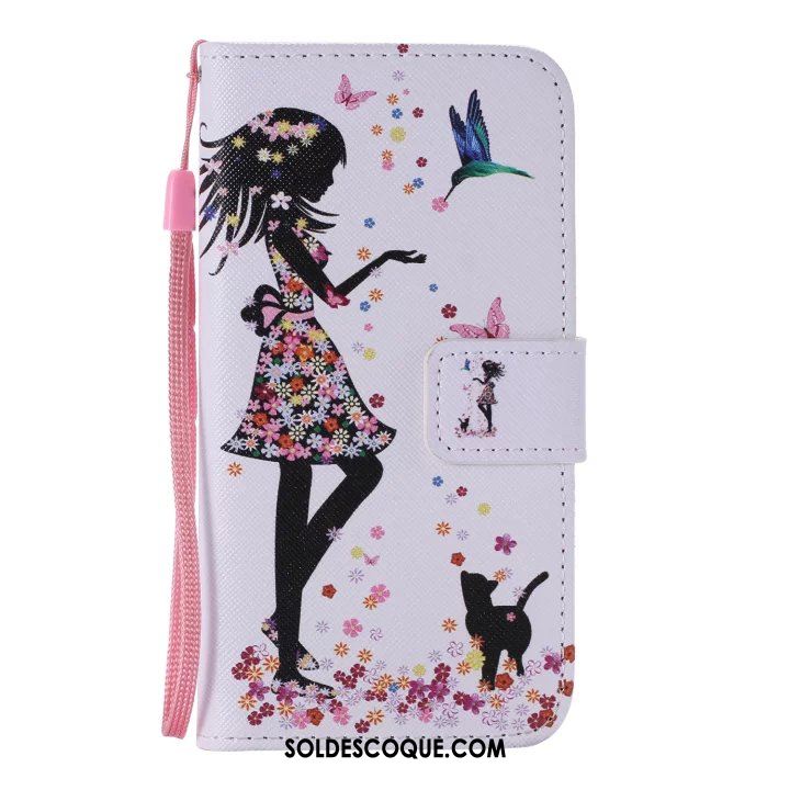 Coque Samsung Galaxy A3 2016 Téléphone Portable Rose Peinture Étoile Étui Housse Pas Cher