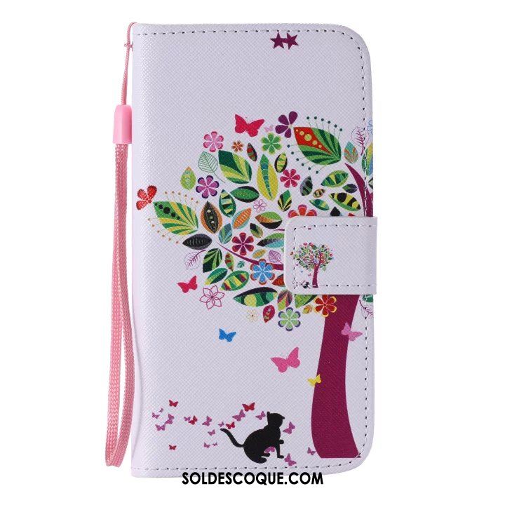 Coque Samsung Galaxy A3 2016 Téléphone Portable Rose Peinture Étoile Étui Housse Pas Cher
