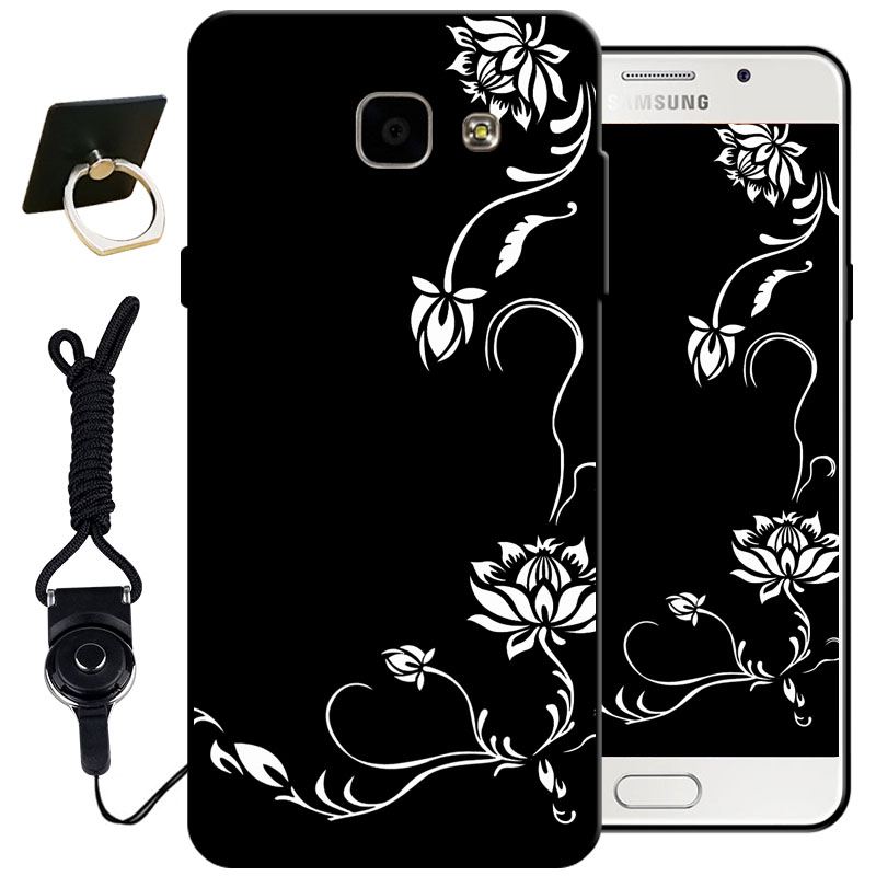 Coque Samsung Galaxy A3 2016 Étoile Peinture Bleu Fluide Doux Noir En Vente