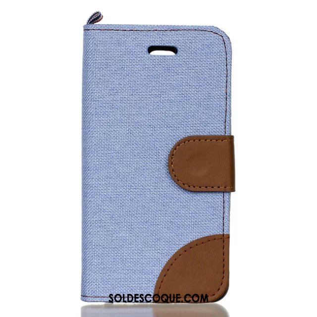 Coque Samsung Galaxy A3 2016 Étui En Cuir Téléphone Portable Toile Bleu Modèle Fleurie Pas Cher