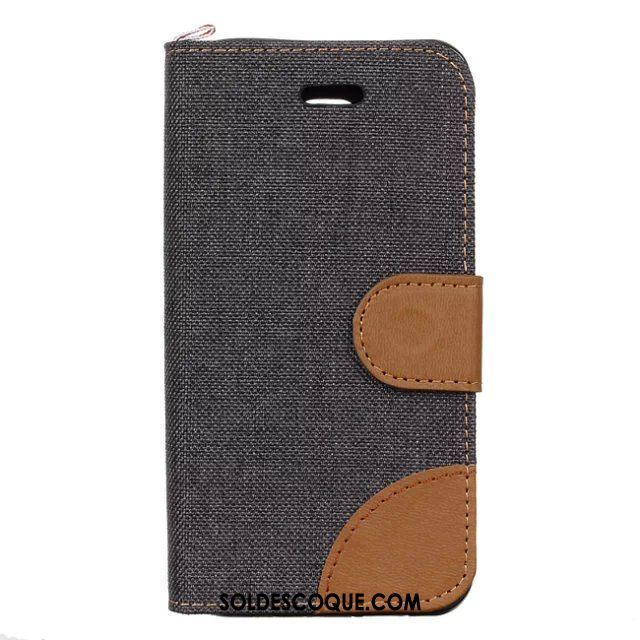 Coque Samsung Galaxy A3 2016 Étui En Cuir Téléphone Portable Toile Bleu Modèle Fleurie Pas Cher