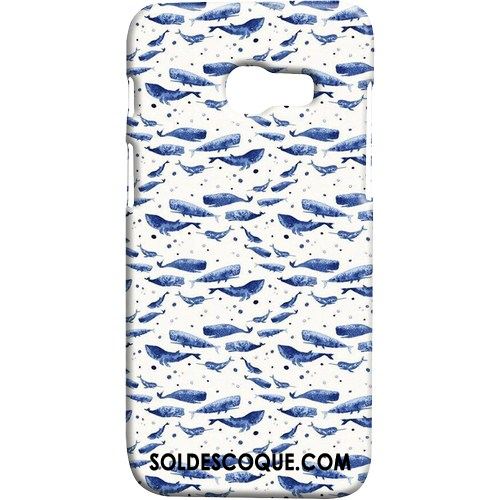 Coque Samsung Galaxy A3 2017 Bleu Vent Frais Protection Délavé En Daim Soldes