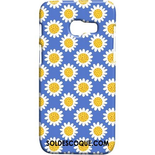 Coque Samsung Galaxy A3 2017 Bleu Vent Frais Protection Délavé En Daim Soldes