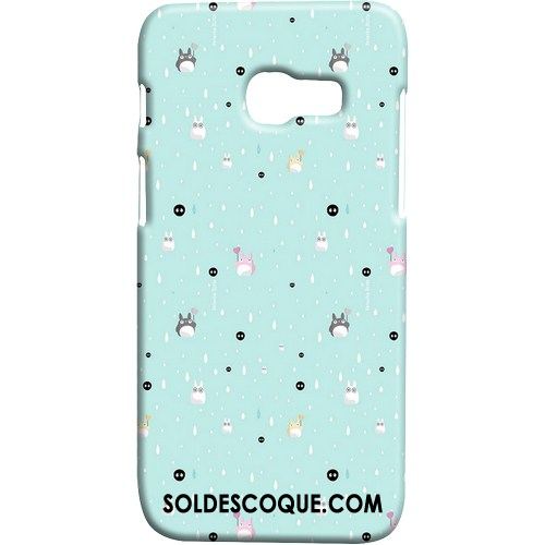 Coque Samsung Galaxy A3 2017 Bleu Vent Frais Protection Délavé En Daim Soldes