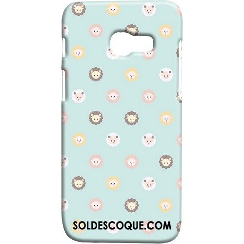 Coque Samsung Galaxy A3 2017 Bleu Vent Frais Protection Délavé En Daim Soldes