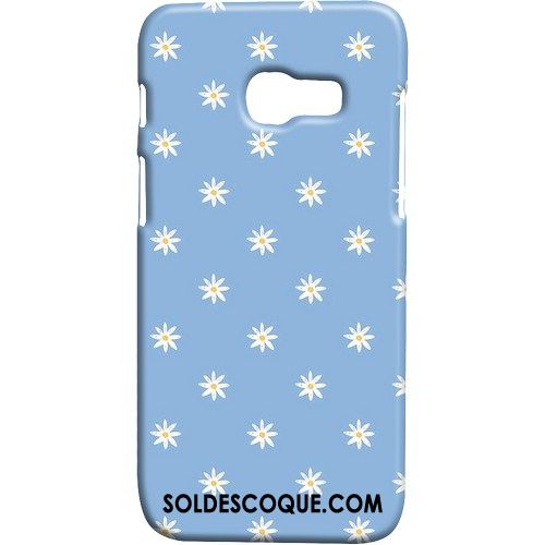 Coque Samsung Galaxy A3 2017 Bleu Vent Frais Protection Délavé En Daim Soldes