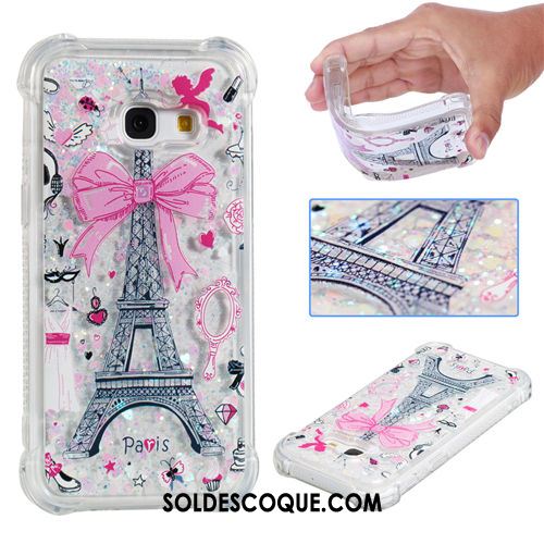 Coque Samsung Galaxy A3 2017 Dessin Animé Quicksand Fluide Doux Silicone Ornements Suspendus Pas Cher