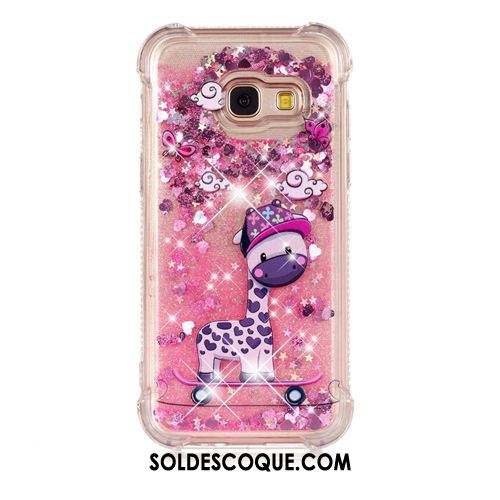 Coque Samsung Galaxy A3 2017 Dessin Animé Quicksand Fluide Doux Silicone Ornements Suspendus Pas Cher