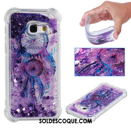 Coque Samsung Galaxy A3 2017 Dessin Animé Quicksand Fluide Doux Silicone Ornements Suspendus Pas Cher