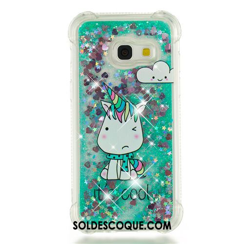 Coque Samsung Galaxy A3 2017 Dessin Animé Quicksand Fluide Doux Silicone Ornements Suspendus Pas Cher