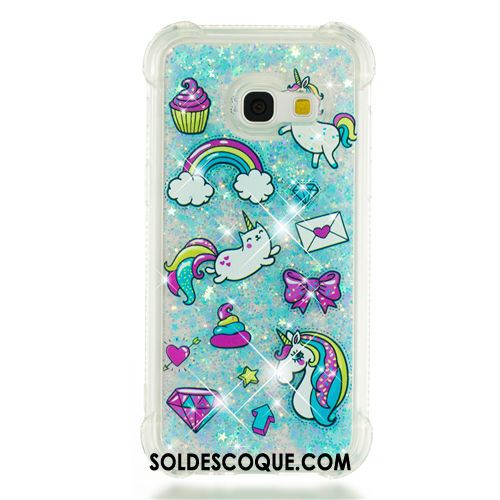 Coque Samsung Galaxy A3 2017 Dessin Animé Quicksand Fluide Doux Silicone Ornements Suspendus Pas Cher