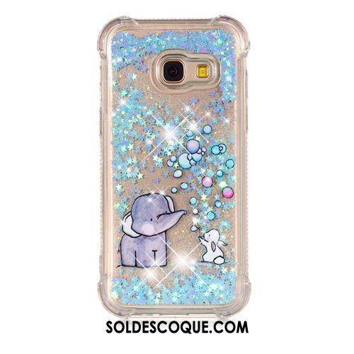 Coque Samsung Galaxy A3 2017 Dessin Animé Quicksand Fluide Doux Silicone Ornements Suspendus Pas Cher