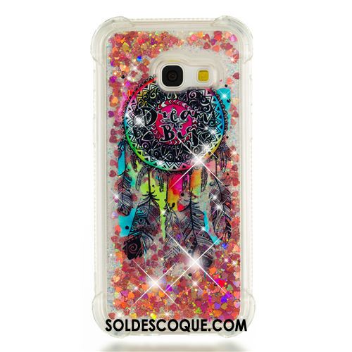 Coque Samsung Galaxy A3 2017 Dessin Animé Quicksand Fluide Doux Silicone Ornements Suspendus Pas Cher