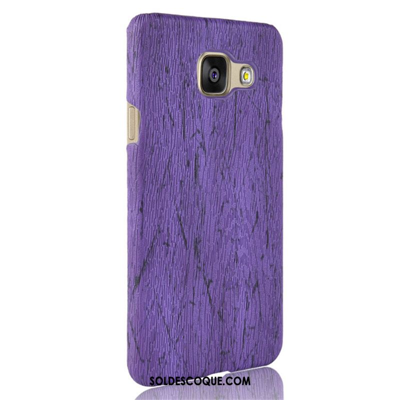 Coque Samsung Galaxy A3 2017 Grain De Bois Cuir Étui Protection Qualité Housse En Vente