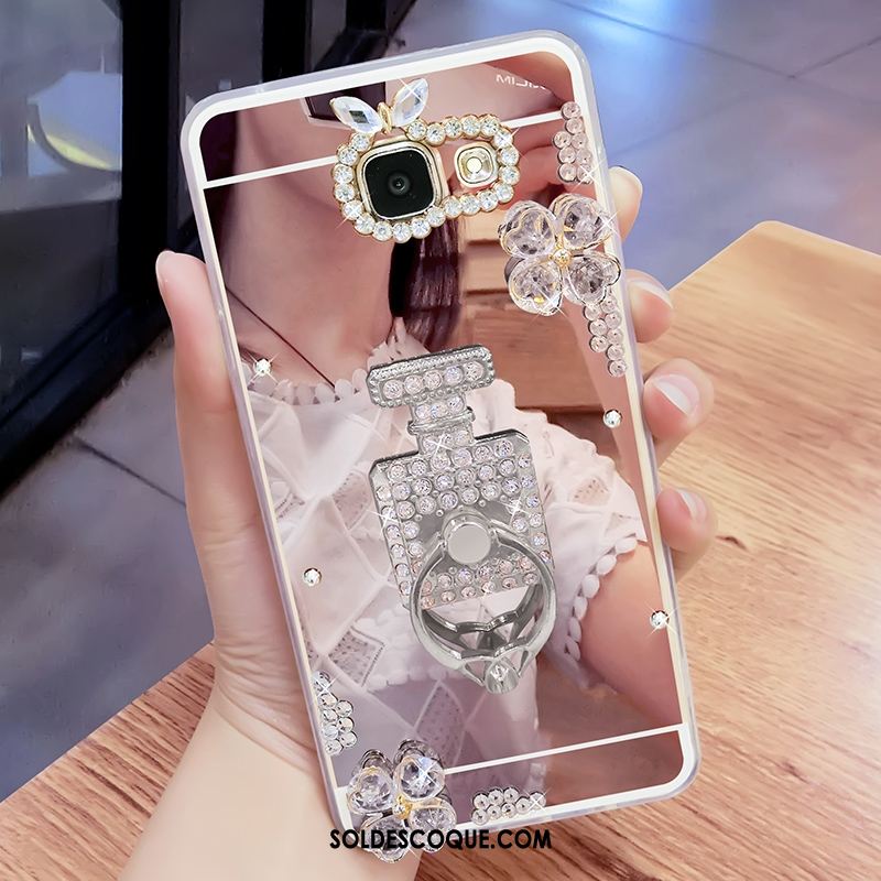 Coque Samsung Galaxy A3 2017 Or Téléphone Portable Fluide Doux Strass Étoile En Vente