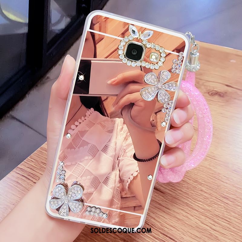 Coque Samsung Galaxy A3 2017 Or Téléphone Portable Fluide Doux Strass Étoile En Vente