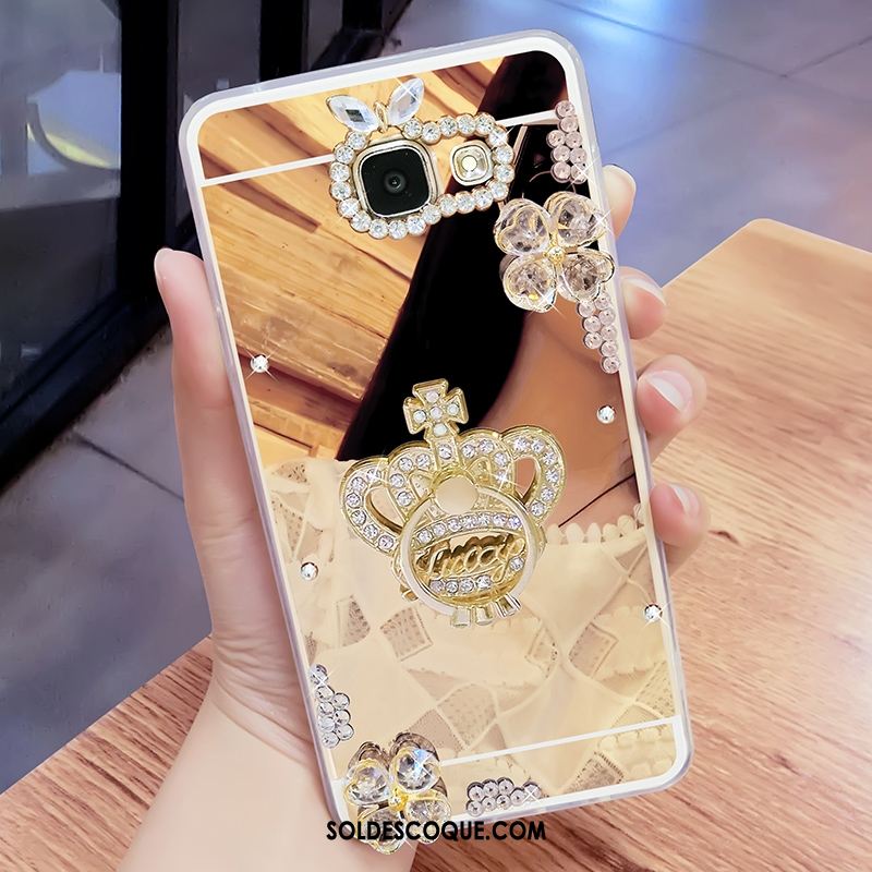 Coque Samsung Galaxy A3 2017 Or Téléphone Portable Fluide Doux Strass Étoile En Vente