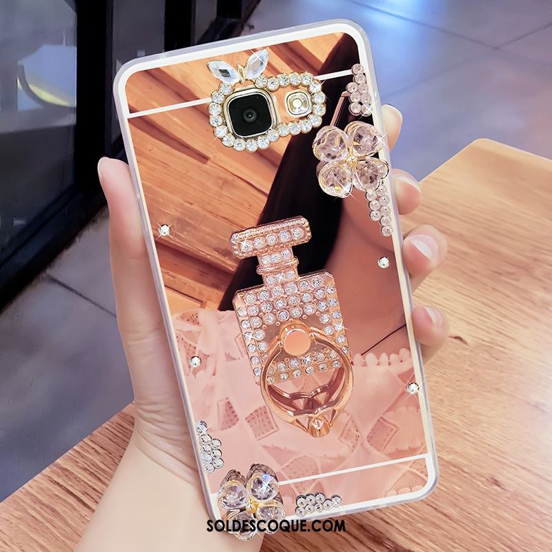 Coque Samsung Galaxy A3 2017 Or Téléphone Portable Fluide Doux Strass Étoile En Vente