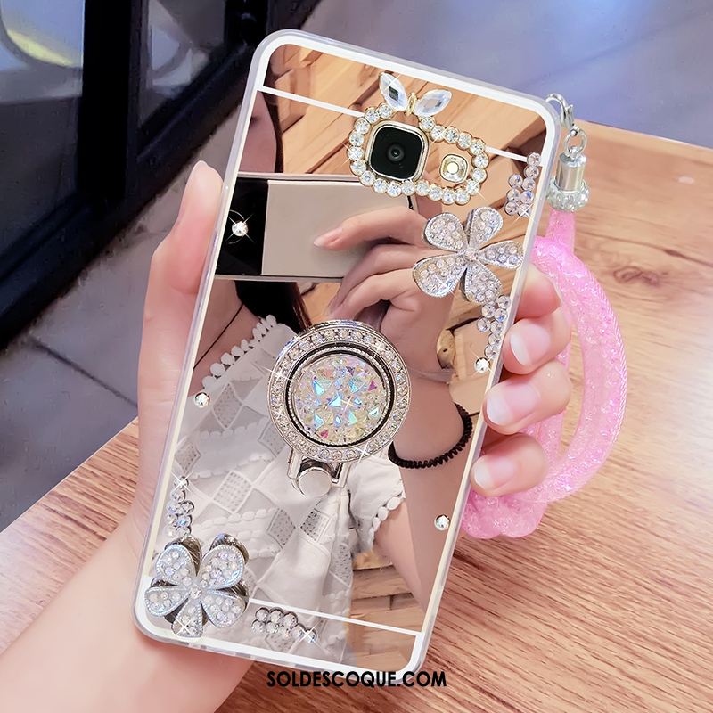 Coque Samsung Galaxy A3 2017 Or Téléphone Portable Fluide Doux Strass Étoile En Vente