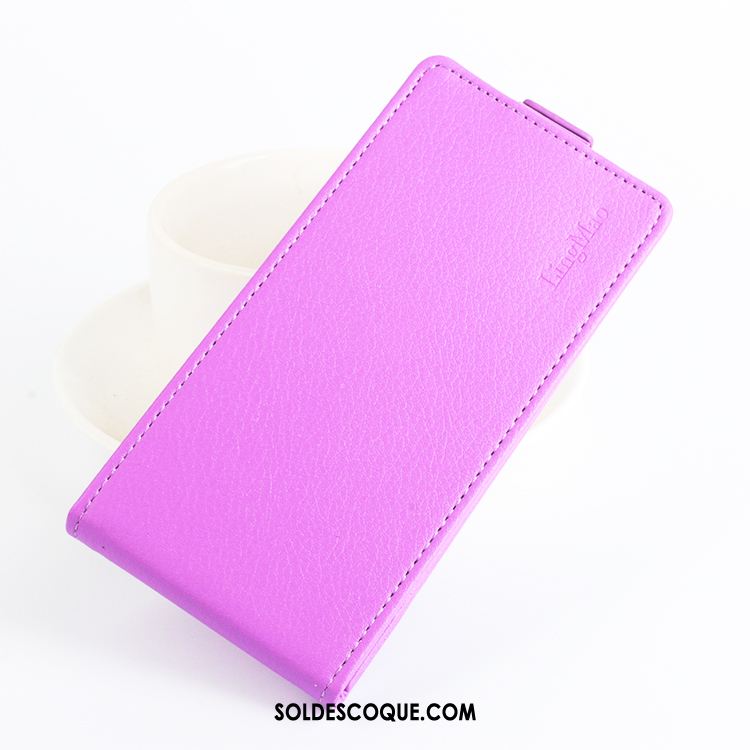 Coque Samsung Galaxy A3 2017 Violet Incassable Litchi Étui En Cuir Protection Pas Cher