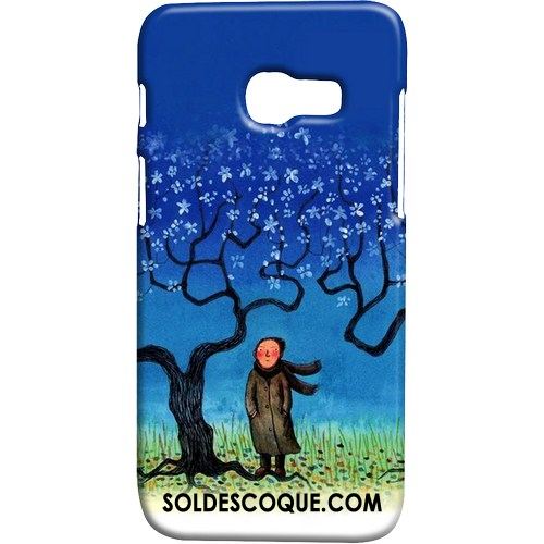 Coque Samsung Galaxy A3 2017 Étui Délavé En Daim Vert Étoile Téléphone Portable Housse Soldes