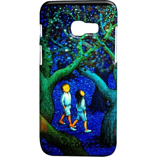 Coque Samsung Galaxy A3 2017 Étui Délavé En Daim Vert Étoile Téléphone Portable Housse Soldes