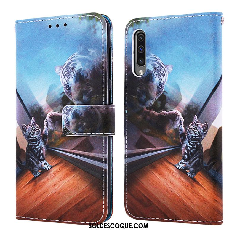 Coque Samsung Galaxy A30s Personnalité Étoile Étui En Cuir Carte Téléphone Portable Soldes