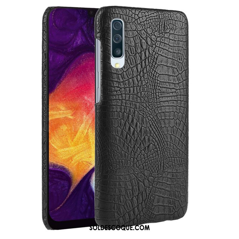 Coque Samsung Galaxy A30s Protection Qualité Crocodile Modèle Cuir Téléphone Portable Pas Cher