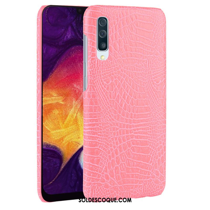 Coque Samsung Galaxy A30s Protection Qualité Crocodile Modèle Cuir Téléphone Portable Pas Cher