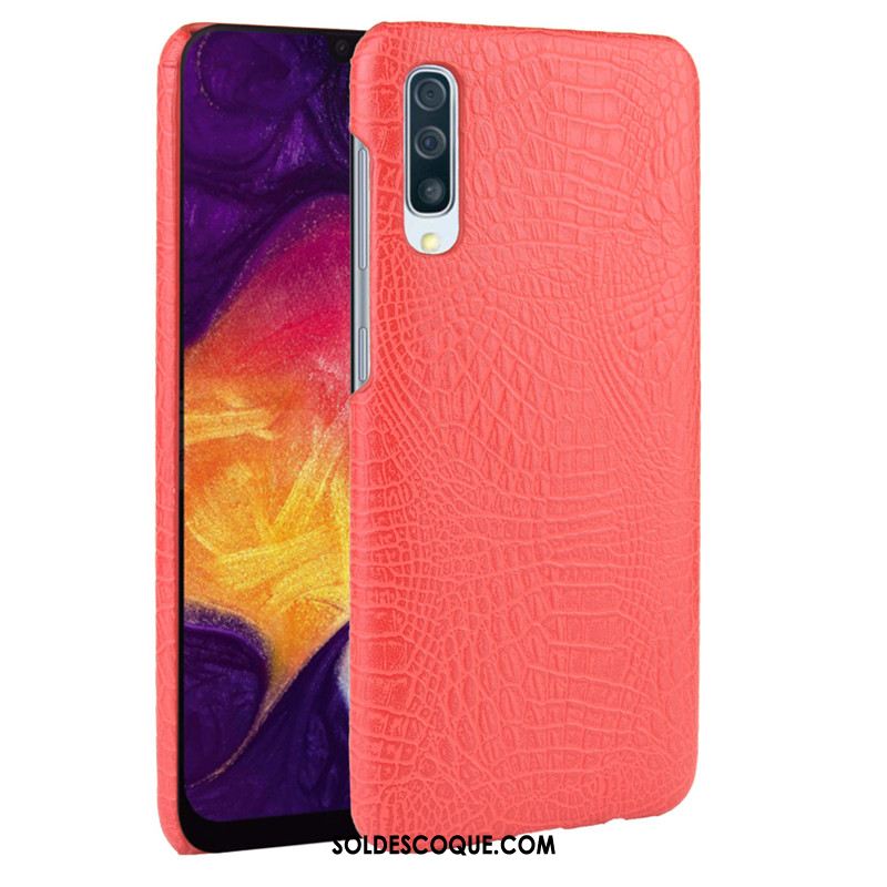 Coque Samsung Galaxy A30s Protection Qualité Crocodile Modèle Cuir Téléphone Portable Pas Cher