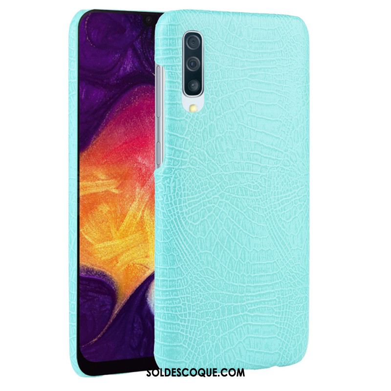 Coque Samsung Galaxy A30s Protection Qualité Crocodile Modèle Cuir Téléphone Portable Pas Cher