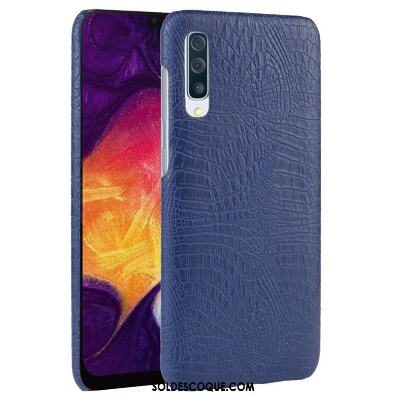 Coque Samsung Galaxy A30s Protection Qualité Crocodile Modèle Cuir Téléphone Portable Pas Cher