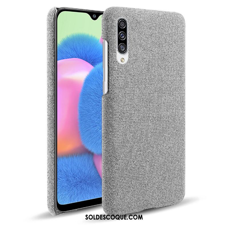 Coque Samsung Galaxy A30s Protection Téléphone Portable Tissu Rouge Étui Pas Cher