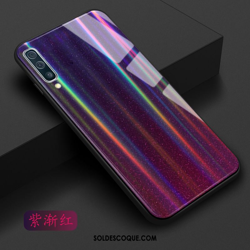 Coque Samsung Galaxy A30s Violet Dégradé Étoile Rose Bleu France