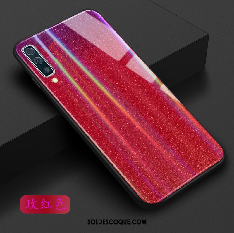 Coque Samsung Galaxy A30s Violet Dégradé Étoile Rose Bleu France