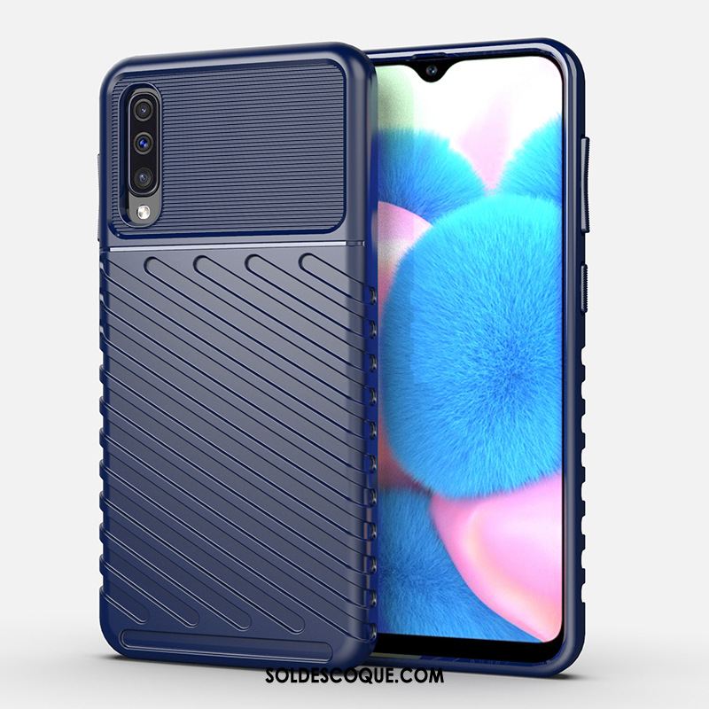 Coque Samsung Galaxy A30s Étoile Étui Pour Bleu Incassable Pas Cher