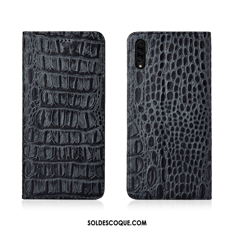 Coque Samsung Galaxy A30s Étui Étui En Cuir Bleu Délavé En Daim Fluide Doux France