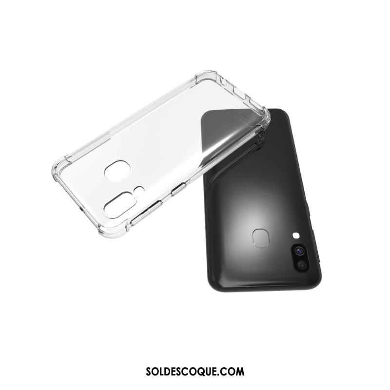 Coque Samsung Galaxy A40 Fluide Doux Étui Incassable Étoile Protection Soldes