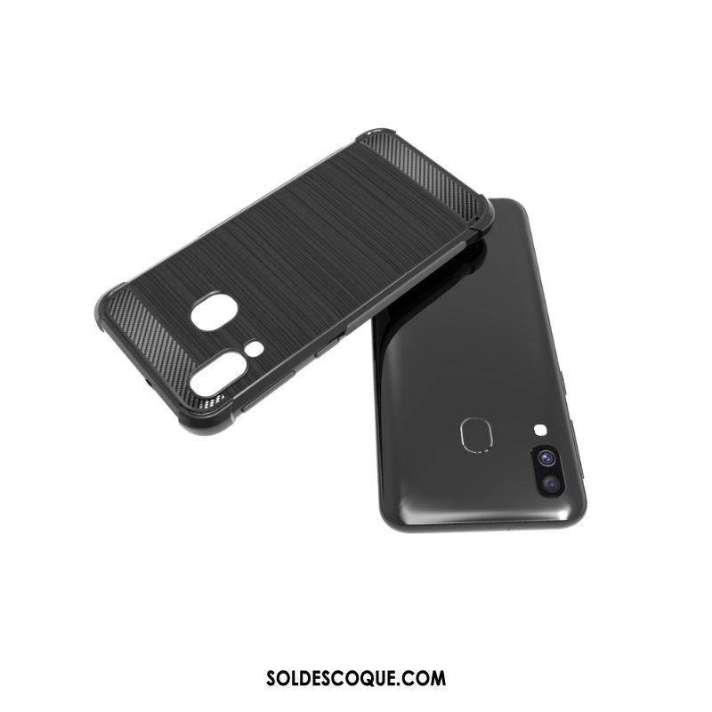 Coque Samsung Galaxy A40 Fluide Doux Étui Incassable Étoile Protection Soldes