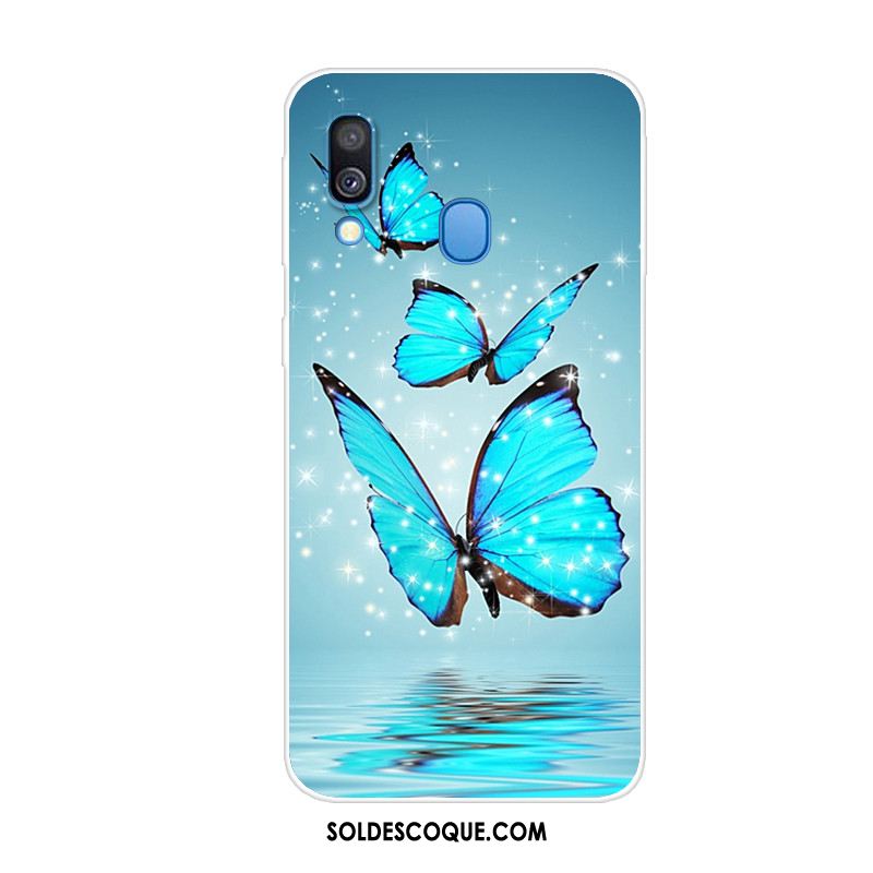 Coque Samsung Galaxy A40 Personnalité Fluide Doux Animal Tendance Protection Soldes