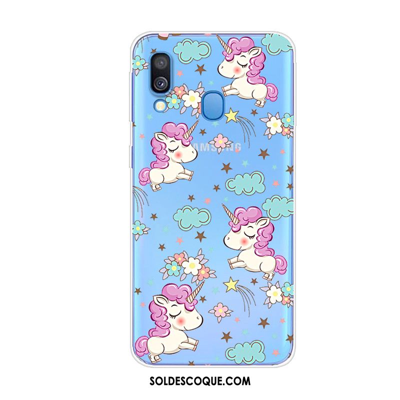 Coque Samsung Galaxy A40 Personnalité Fluide Doux Animal Tendance Protection Soldes