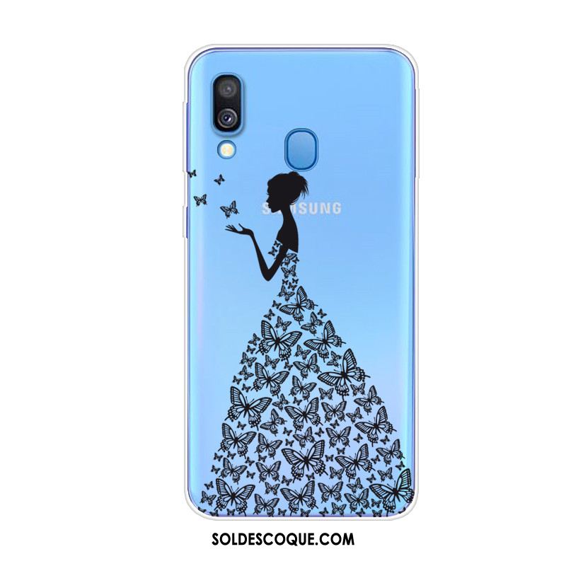 Coque Samsung Galaxy A40 Personnalité Fluide Doux Animal Tendance Protection Soldes