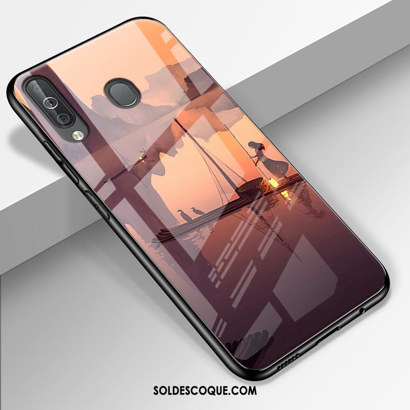 Coque Samsung Galaxy A40s Incassable Tendance Fluide Doux Téléphone Portable Simple Housse Pas Cher