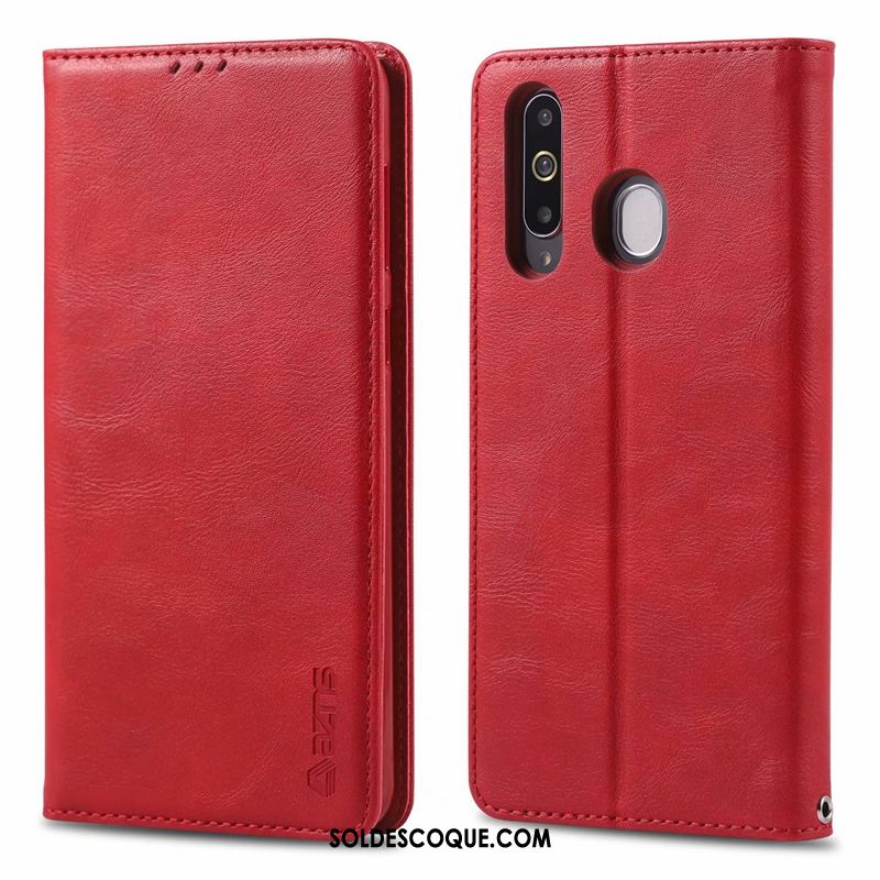 Coque Samsung Galaxy A40s Membrane Clamshell Carte Tout Compris Marron Housse En Ligne