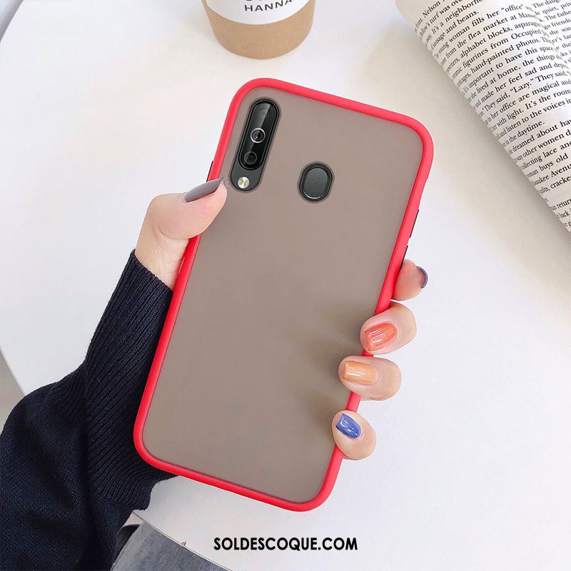 Coque Samsung Galaxy A40s Noir Difficile Incassable Fluide Doux Délavé En Daim France