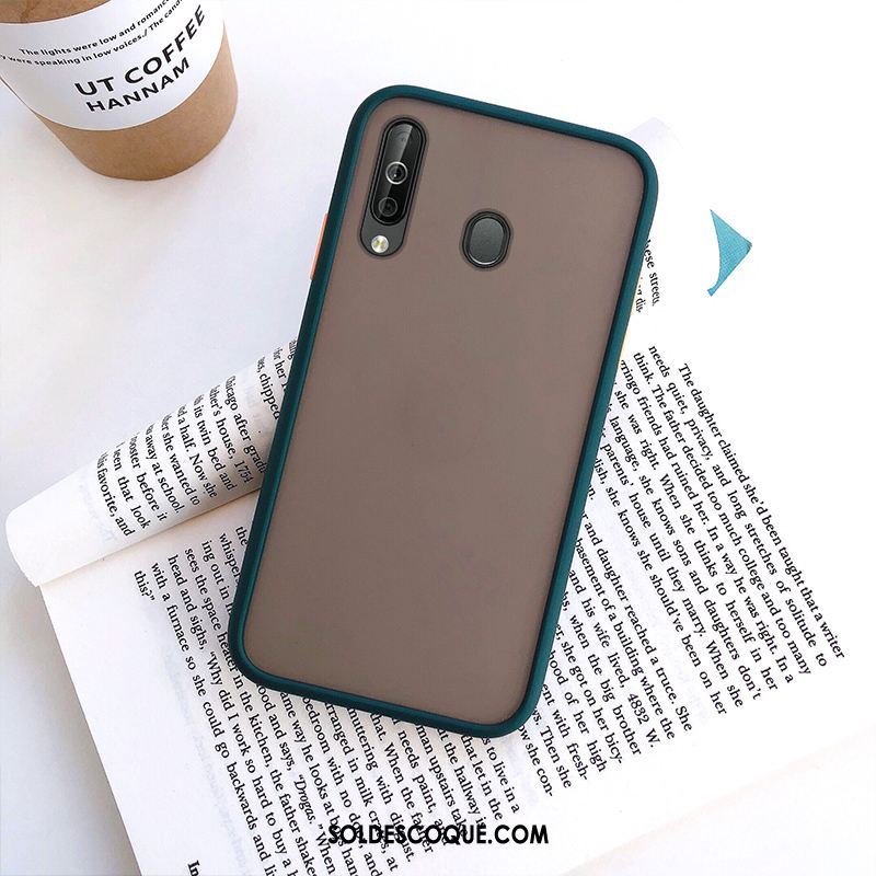 Coque Samsung Galaxy A40s Noir Difficile Incassable Fluide Doux Délavé En Daim France