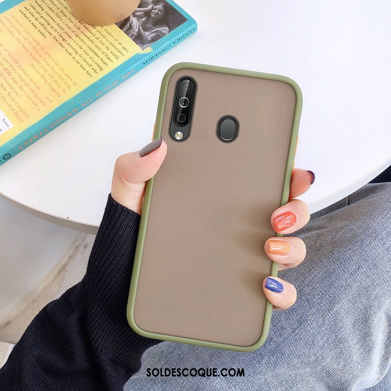 Coque Samsung Galaxy A40s Noir Difficile Incassable Fluide Doux Délavé En Daim France