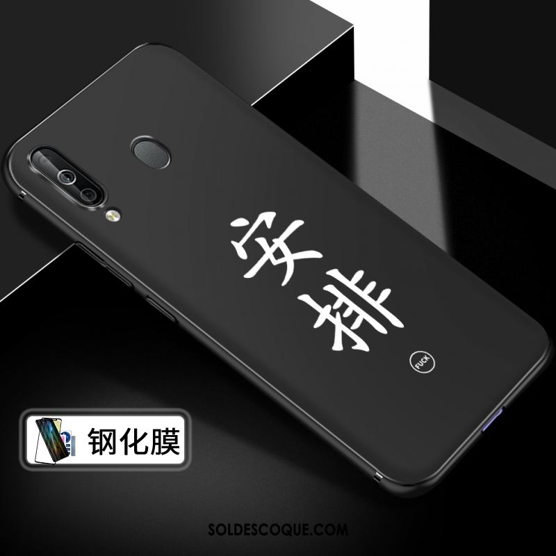 Coque Samsung Galaxy A40s Noir Téléphone Portable Fluide Doux Étoile Incassable Pas Cher