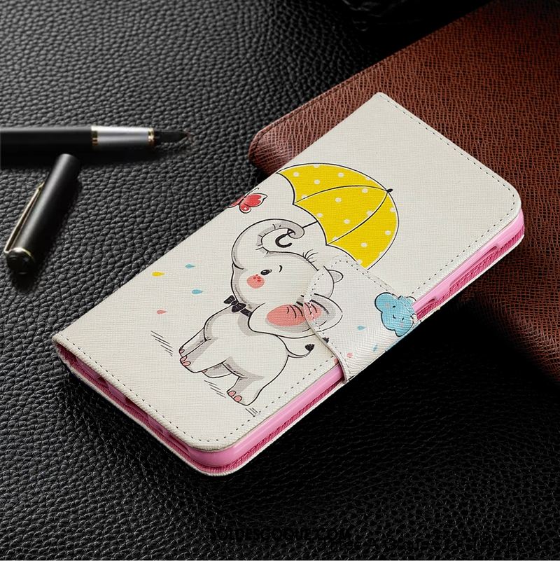 Coque Samsung Galaxy A40s Tout Compris Blanc Étui En Cuir Tendance Incassable France