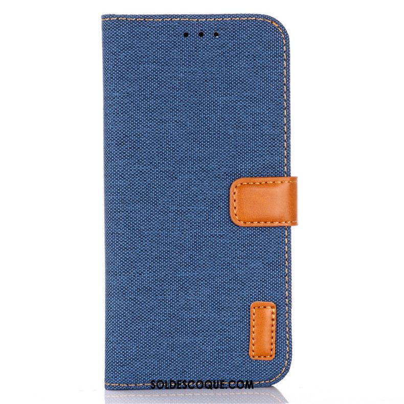 Coque Samsung Galaxy A41 Clamshell Téléphone Portable En Denim Étui En Cuir Protection En Ligne